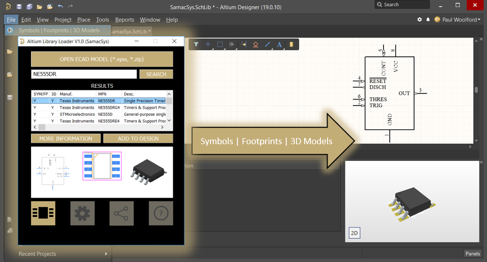 IC Engine 2D, 3D CAD Model Library